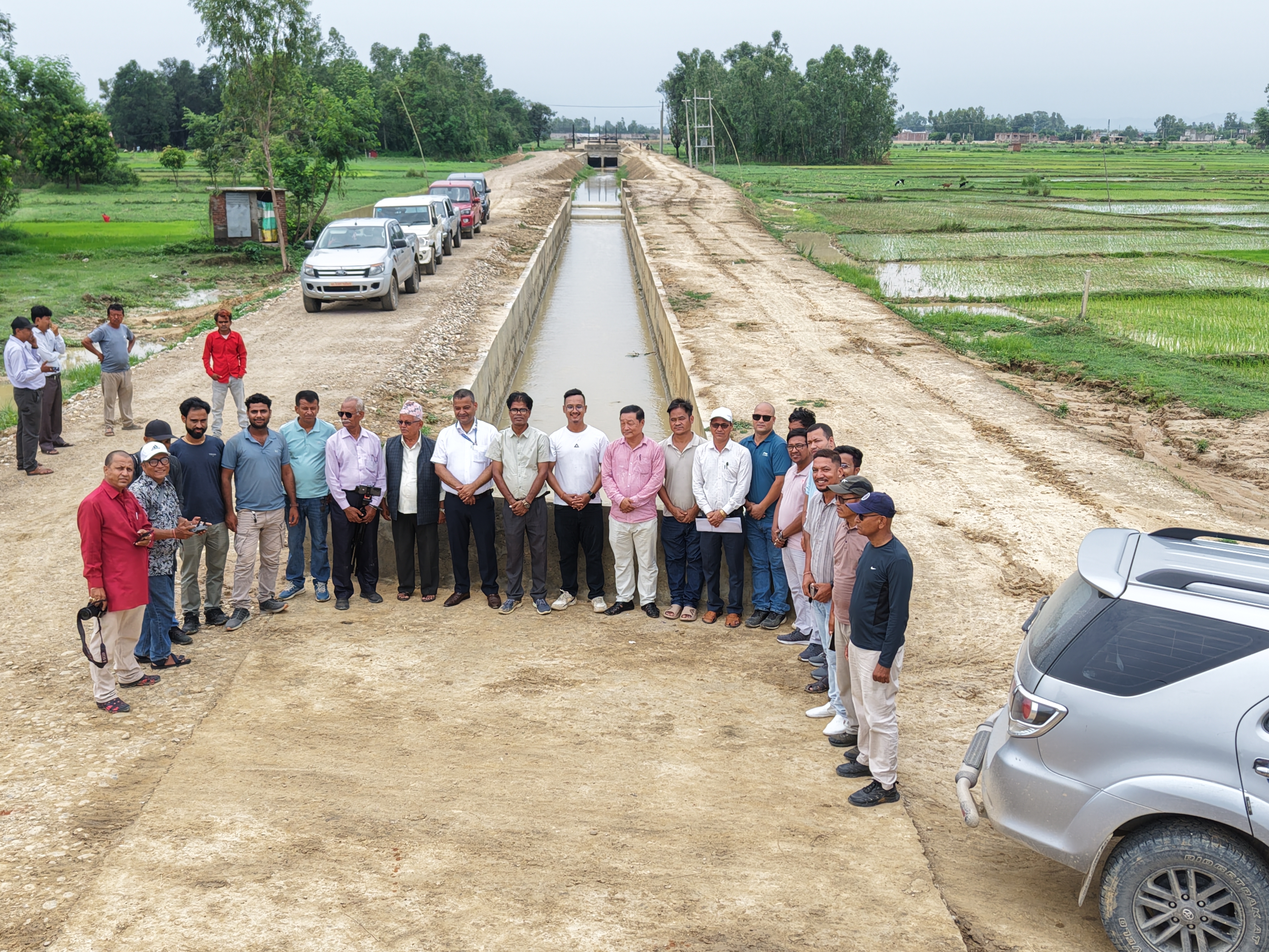 गुरुवागाउँ शाखा नहर परिक्षण
